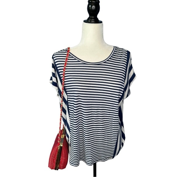 MICHAEL Michael Kohrs Blouse Blue and White Size XS - Picture 2 of 8